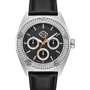 Harley-Davidson Női Crystal Embellished acél óra