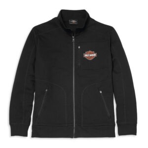 Harley-Davidson Férfi Bar & Shield Mockneck cipzáros pulóver