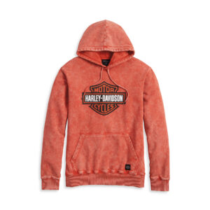Harley-Davidson Férfi Westcoast Bar & Shield pulóver – Vintage Orange