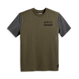 Harley-Davidson Férfi Colorblock póló - Grape Leaf