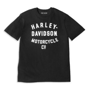 Harley-Davidson Férfi Racer Font Motorcycle Co. rövid ujjú póló
