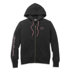 Harley-Davidson Női Script cipzáros pulóver