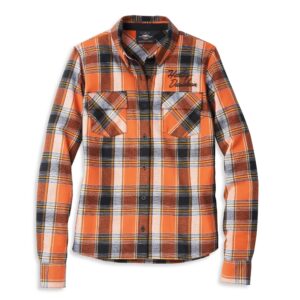 Harley-Davidson Női Iconic Script Font Two Pocket flanel ing