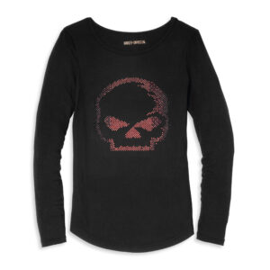 Harley-Davidson Női Willie G Skull Baseball póló