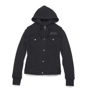 Harley Davidson Női Willie G Skull 3-IN-1 Farmer mellény és cipzáras pulóver