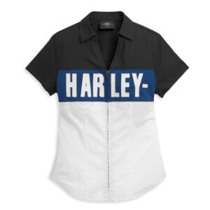 Harley Davidson Női Block Letter Cipzáros ing