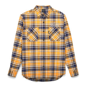 Harley Davidson Férfi Twill ing – Yellow Plaid