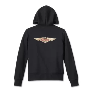 Harley-Davidson 120th Anniversary Női cipzáros pulóver – fekete