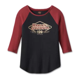 Harley-Davidson 120th Anniversary Női Speedbird Diamond póló – Black Beauty