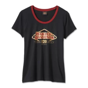 Harley-Davidson 120th Anniversary Speedbird Diamond női póló – Black Beauty
