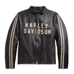 Harley-Davidson Férfi Sleeve Stripe Bőrdzseki