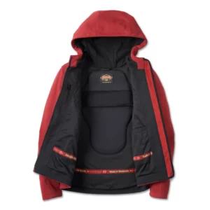 Harley-Davidson 120th Anniversary női protektoros polár pulóver – Merlot