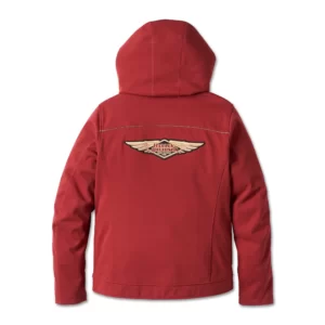 Harley-Davidson 120th Anniversary női protektoros polár pulóver – Merlot