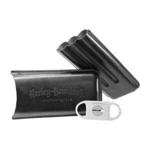 Harley-Davidson Bőr szivariabletartó és vágó
