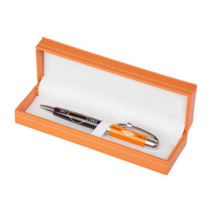 Harley-Davidson Ride Free Black Ink Pen w/ Orange Gift Box - Orange